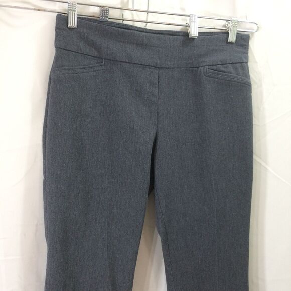 Croft & Barrow Effortless Stretch Pants Gray Pull On Size 8 Long Career Office - Picture 4 of 6
